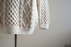 画像9: TIVOLI HANDKNIT フィッシャーマンセーター　 MADE IN IRELAND　 実寸L-XL  (9)