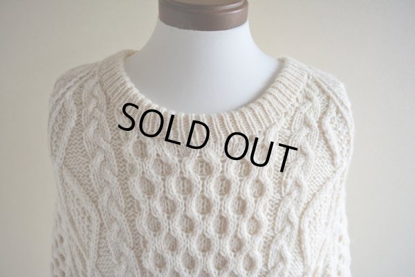 画像8: TIVOLI HANDKNIT フィッシャーマンセーター　 MADE IN IRELAND　 実寸L-XL 