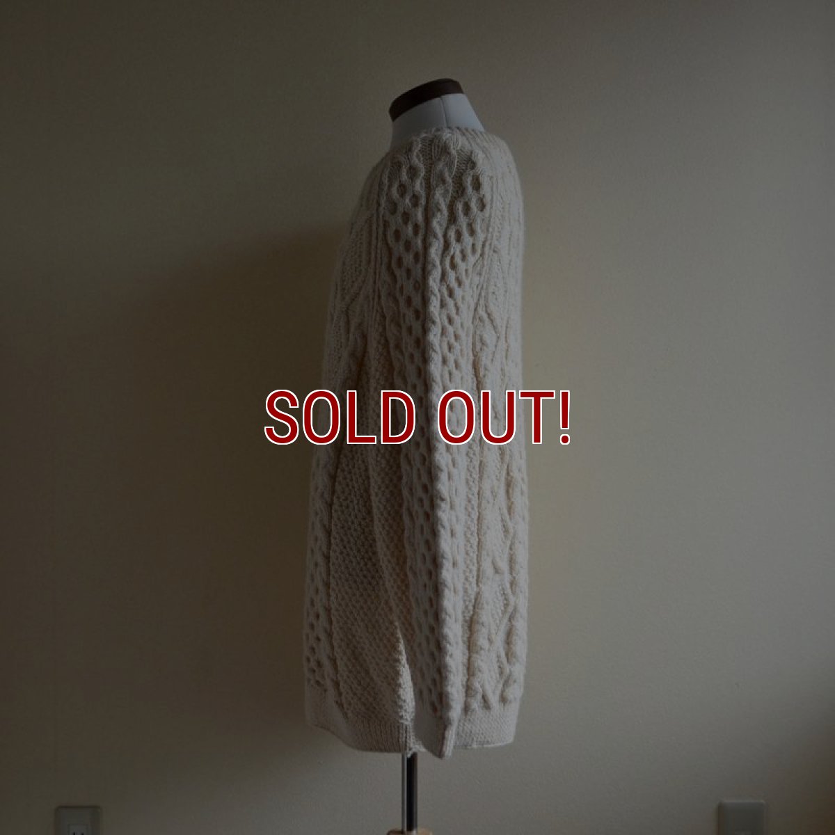 画像4: TIVOLI HANDKNIT フィッシャーマンセーター　 MADE IN IRELAND　 実寸L-XL  (4)