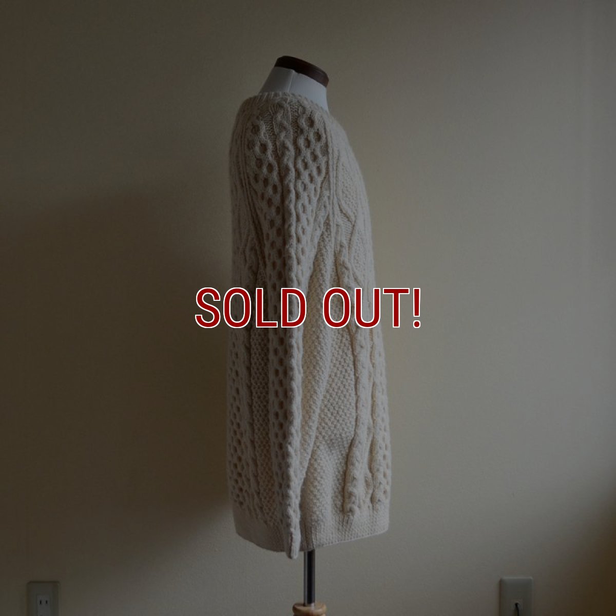 画像2: TIVOLI HANDKNIT フィッシャーマンセーター　 MADE IN IRELAND　 実寸L-XL  (2)
