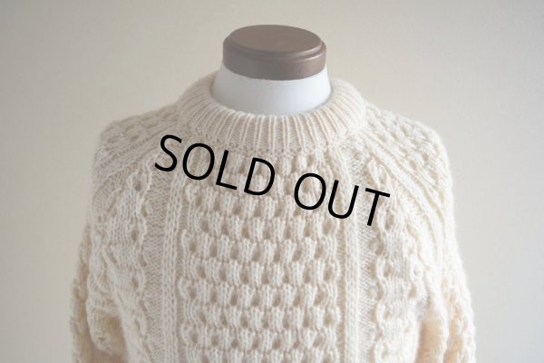 画像7: Malinmor フィッシャーマンセーター　 MADE IN IRELAND　 実寸S 