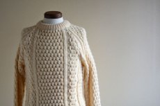 画像5: Malinmor フィッシャーマンセーター　 MADE IN IRELAND　 実寸S  (5)