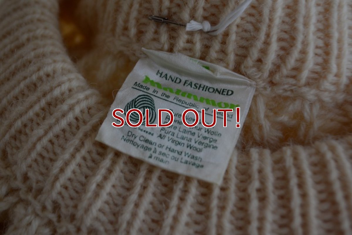 画像12: Malinmor フィッシャーマンセーター　 MADE IN IRELAND　 実寸S  (12)