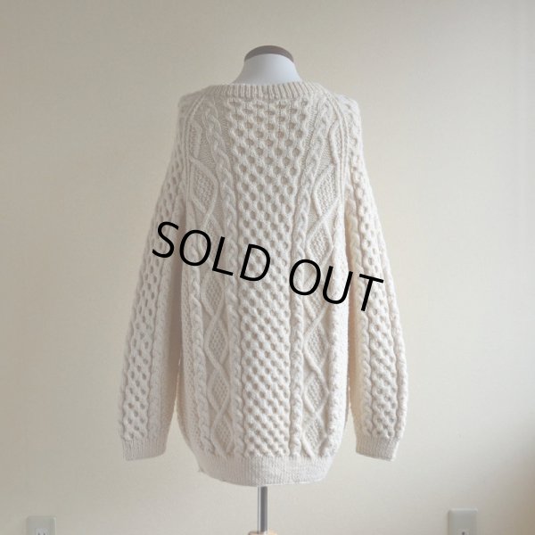 画像3: TIVOLI HANDKNIT フィッシャーマンセーター　 MADE IN IRELAND　 実寸L-XL 