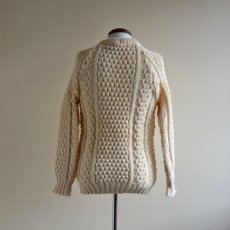 画像3: Malinmor フィッシャーマンセーター　 MADE IN IRELAND　 実寸S  (3)