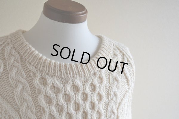 画像7: TIVOLI HANDKNIT フィッシャーマンセーター　 MADE IN IRELAND　 実寸L-XL 