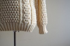 画像9: Malinmor フィッシャーマンセーター　 MADE IN IRELAND　 実寸S  (9)