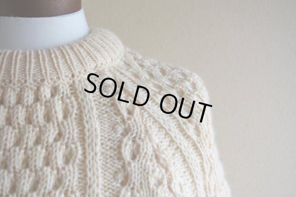 画像8: Malinmor フィッシャーマンセーター　 MADE IN IRELAND　 実寸S 