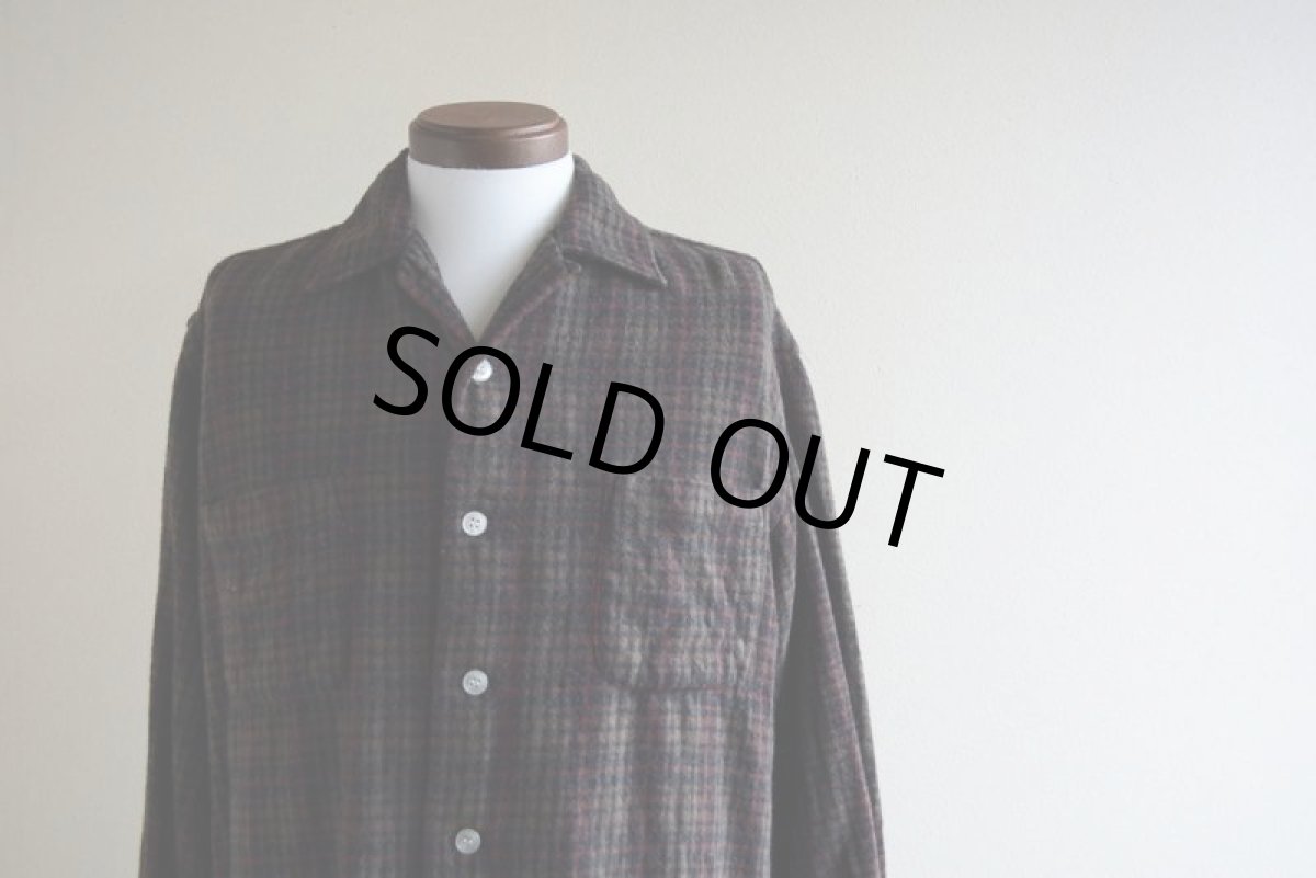 画像5: 1960s BRENT ウールシャツ　 表記L  (5)