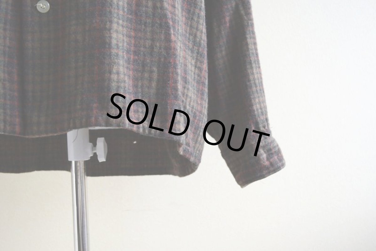 画像8: 1960s BRENT ウールシャツ　 表記L  (8)