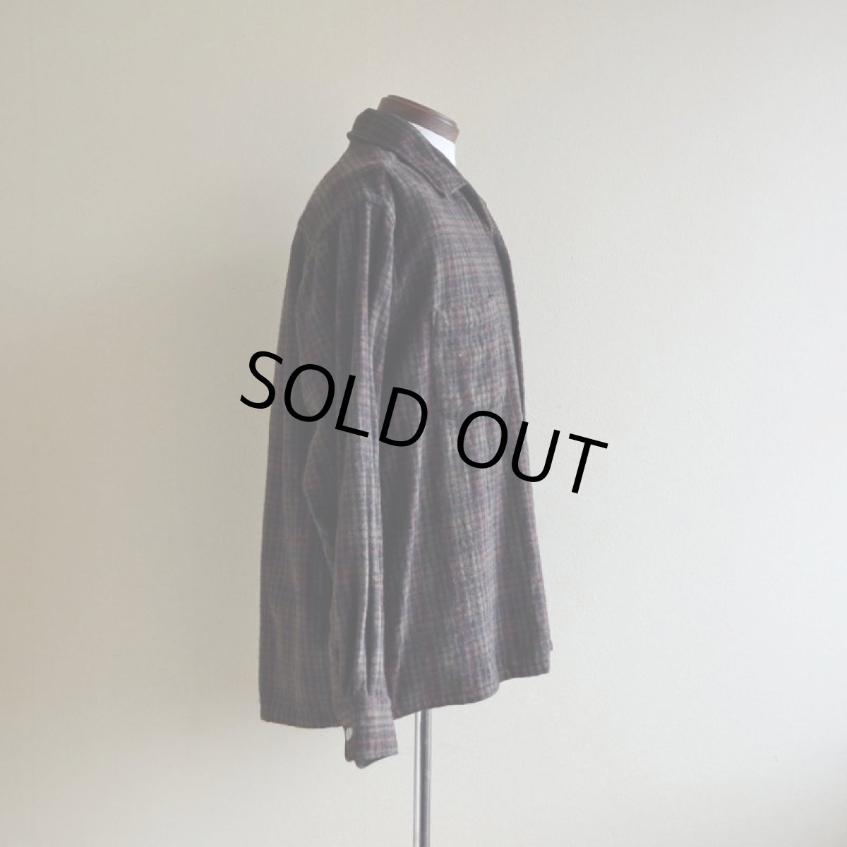 画像2: 1960s BRENT ウールシャツ　 表記L  (2)