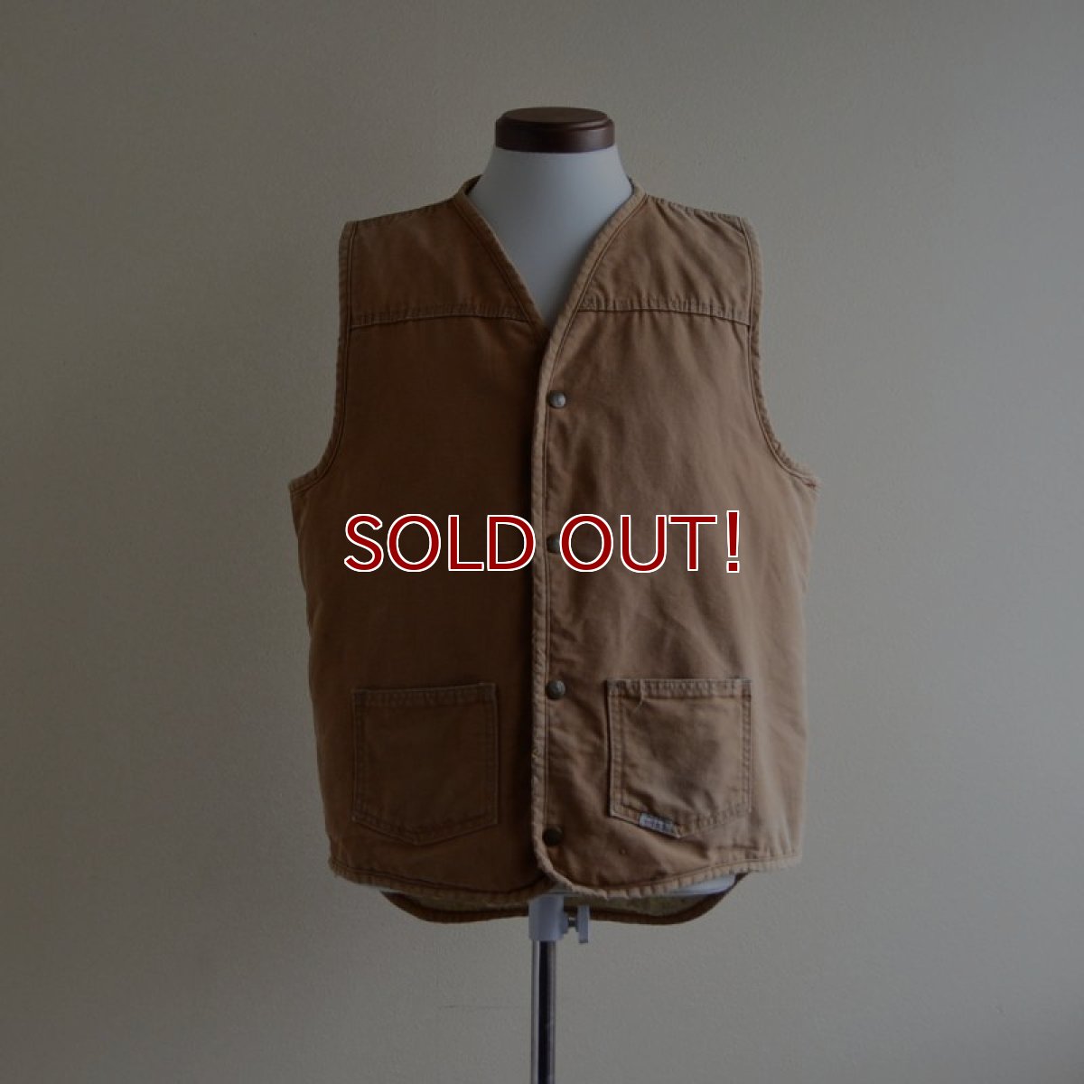 画像1: 1970s Carhartt ダックボアベスト　 表記LT  (1)