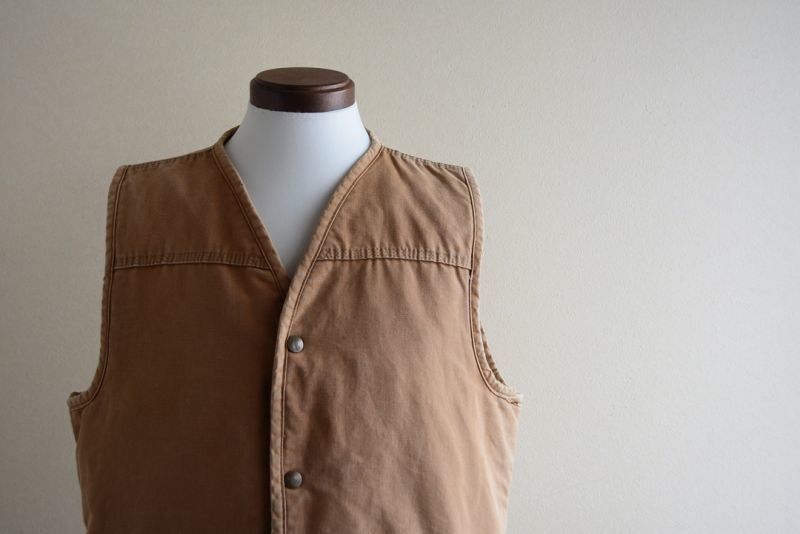 1970s Carhartt ダックボアベスト 表記LT - 古着屋HamburgCafe