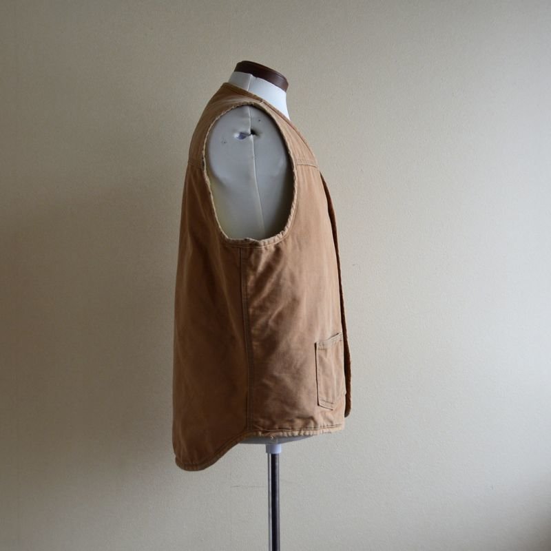 1970s Carhartt ダックボアベスト 表記LT - 古着屋HamburgCafe