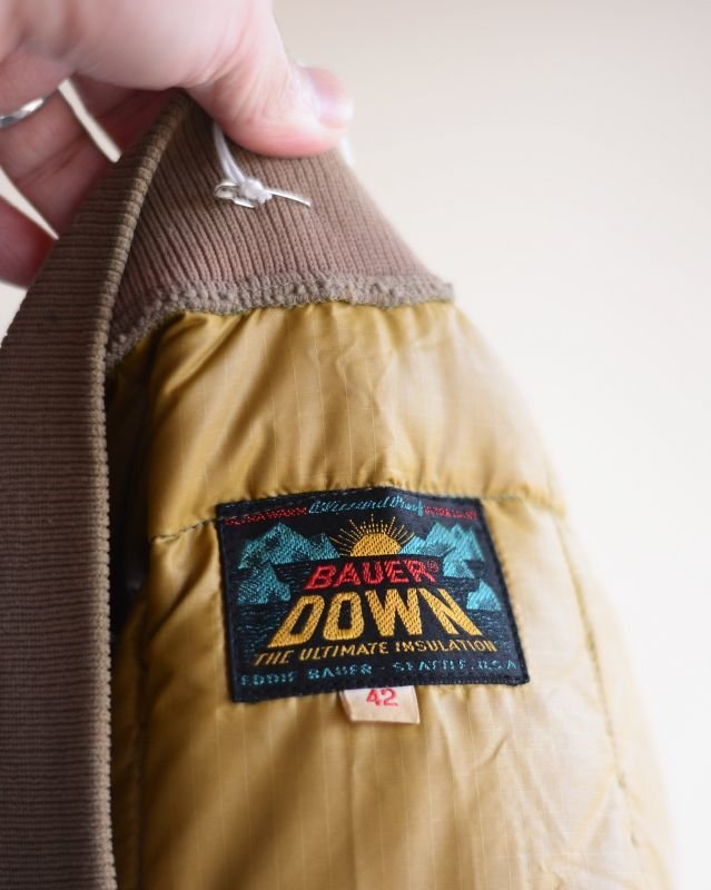 1960s BAUER DOWN ダウンベスト 表記42 - 古着屋HamburgCafe