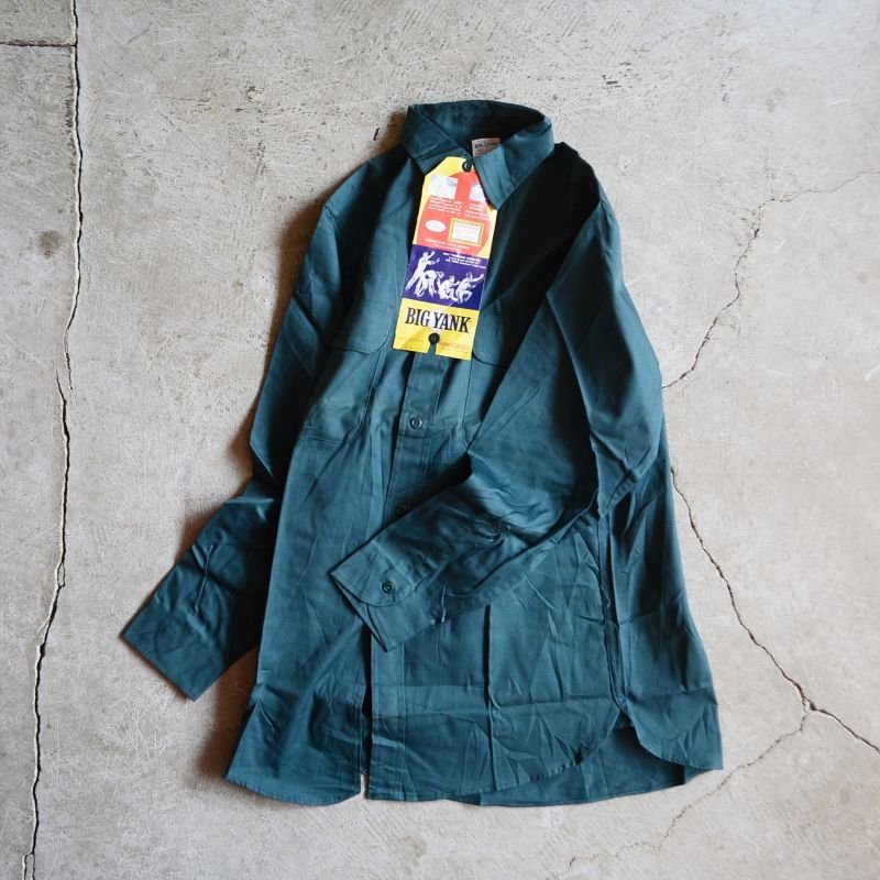 1960s BIG YANK マチ付きワークシャツ “100％ COTTON” DEAD STOCK 表記