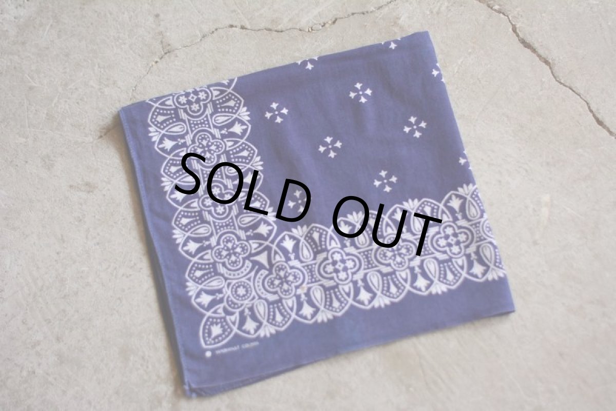 画像2: 1960s クロスモチーフ バンダナ (2)