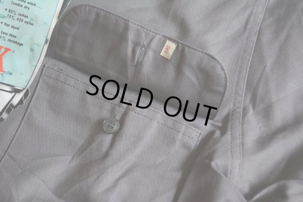 画像10: 1970s BIG YANK マチ付きワークシャツ　 DEAD STOCK　 表記15 1/2 M 