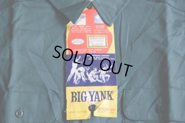 画像6: 1960s BIG YANK マチ付きワークシャツ　 “100％ COTTON”　 DEAD STOCK　 表記15 S 