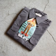 画像1: 1970s BIG YANK マチ付きワークシャツ　 DEAD STOCK　 表記15 1/2 M  (1)