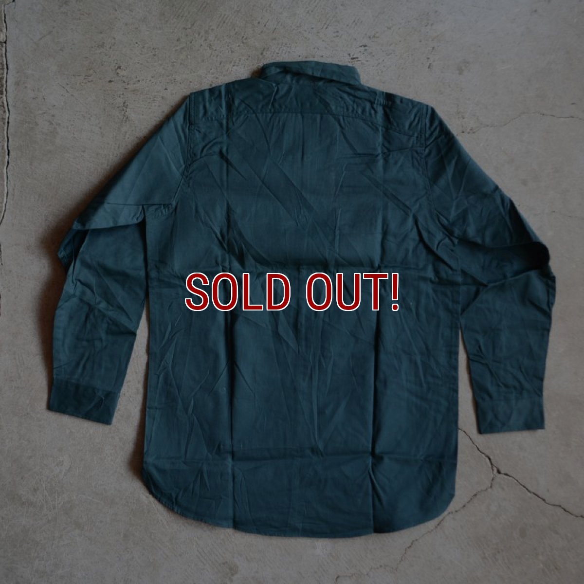 画像3: 1960s BIG YANK マチ付きワークシャツ　 “100％ COTTON”　 DEAD STOCK　 表記15 S  (3)