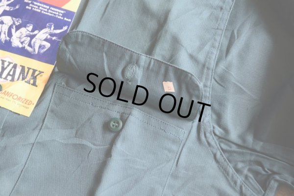 画像8: 1960s BIG YANK マチ付きワークシャツ　 “100％ COTTON”　 DEAD STOCK　 表記15 S 