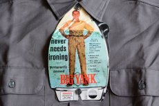 画像5: 1970s BIG YANK マチ付きワークシャツ　 DEAD STOCK　 表記15 1/2 M  (5)