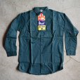 画像2: 1960s BIG YANK マチ付きワークシャツ　<br>“100％ COTTON”　<br>DEAD STOCK　<br>表記15 S<br> (2)