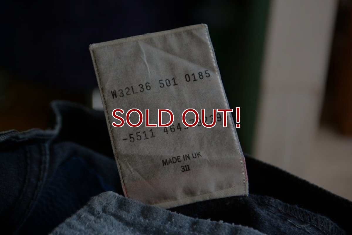 画像10: EURO LEVI'S 501BLK　 表記W32 L36  (10)