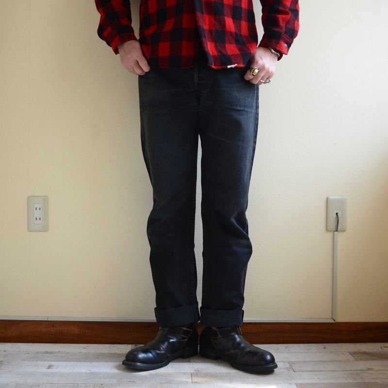 画像1: EURO LEVI'S 501BLK　 表記W32 L36 