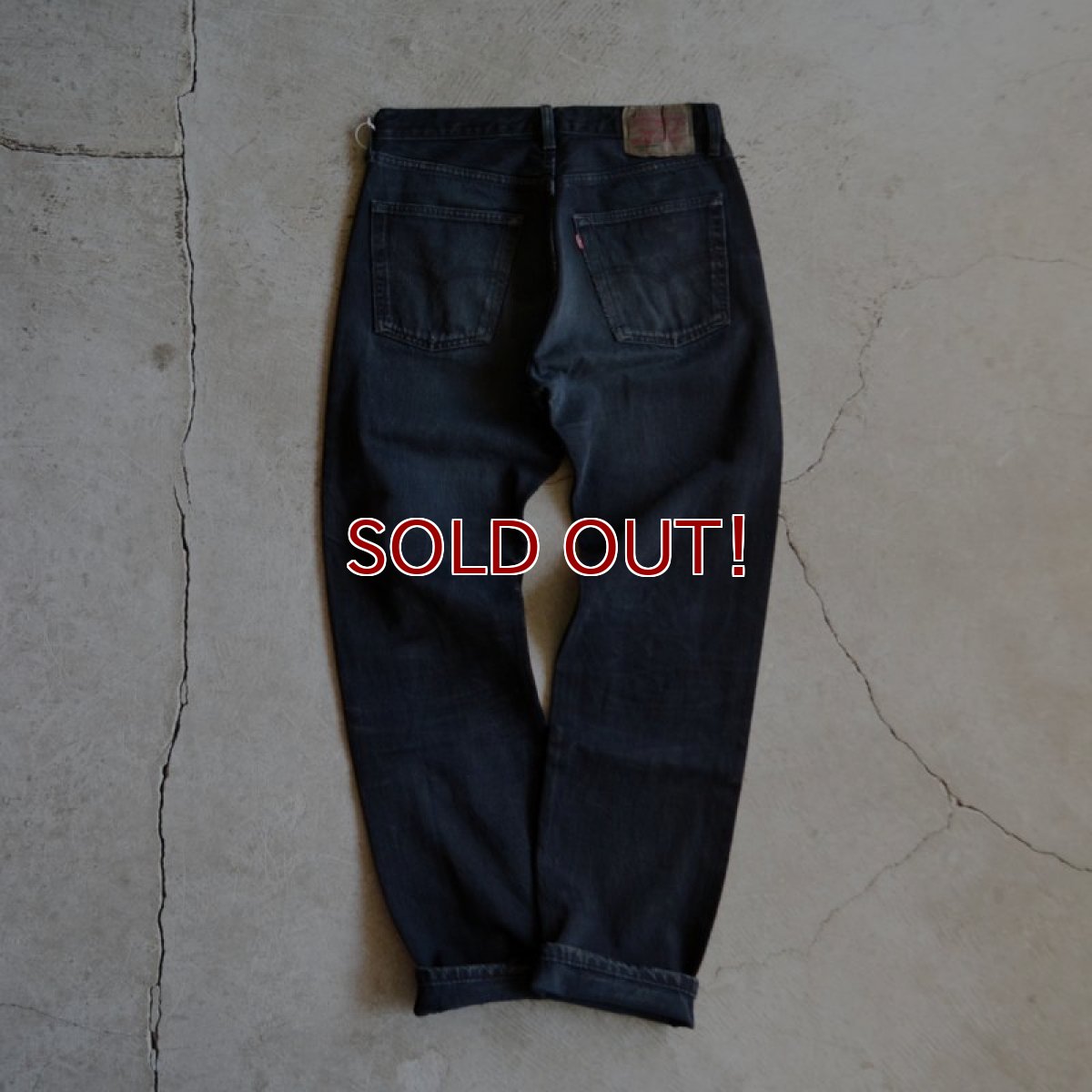 画像2: EURO LEVI'S 501BLK　 表記W32 L36  (2)