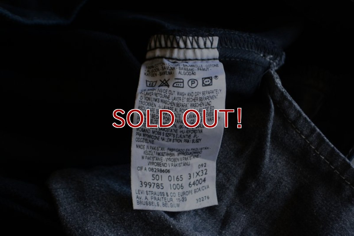 画像9: EURO LEVI'S 501BLK　 表記W31 L32  (9)