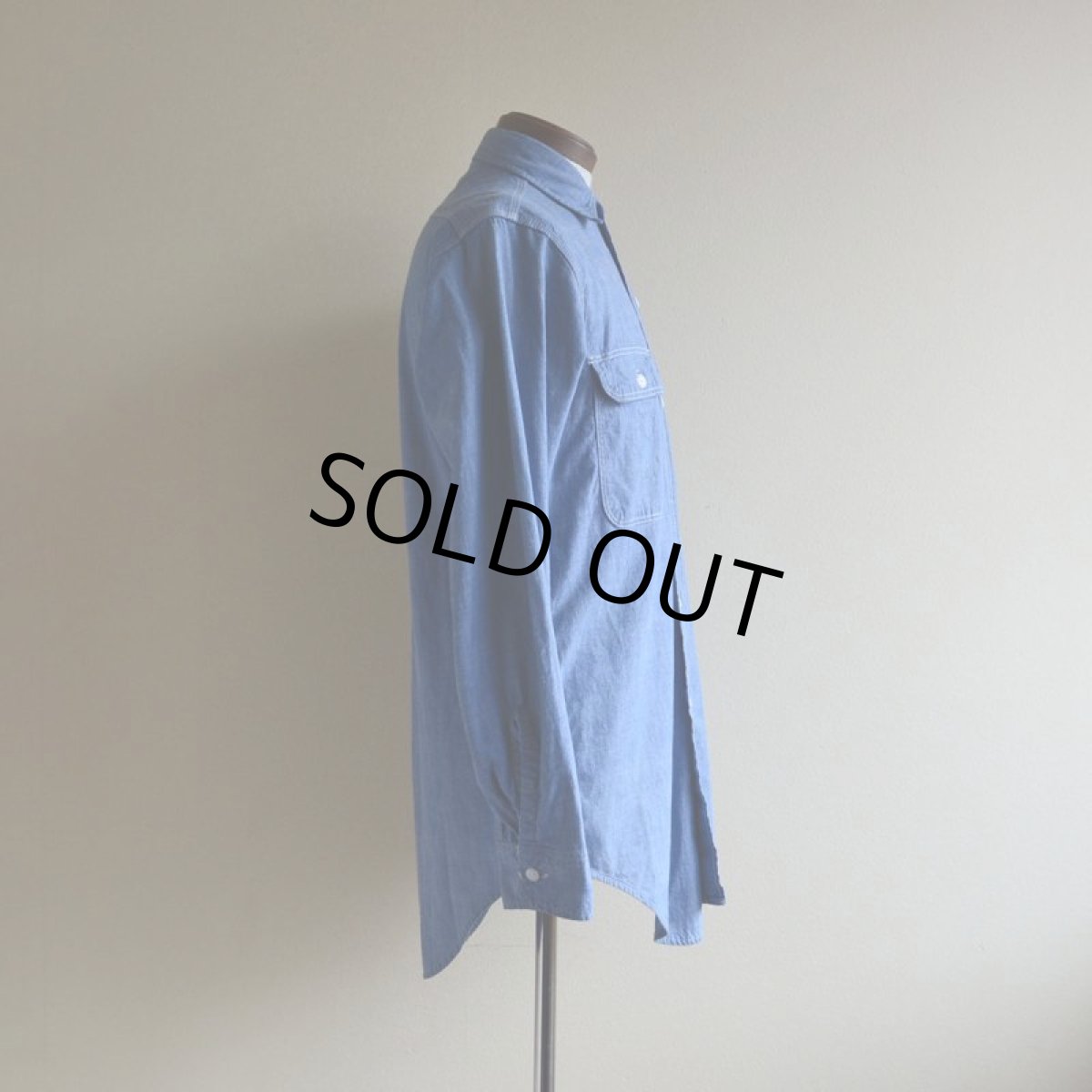 画像2: 1960s BIGMAC シャンブレーシャツ　 表記S  (2)