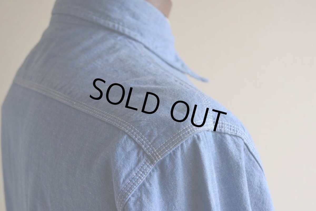 画像16: 1960s BIGMAC シャンブレーシャツ　 表記S  (16)