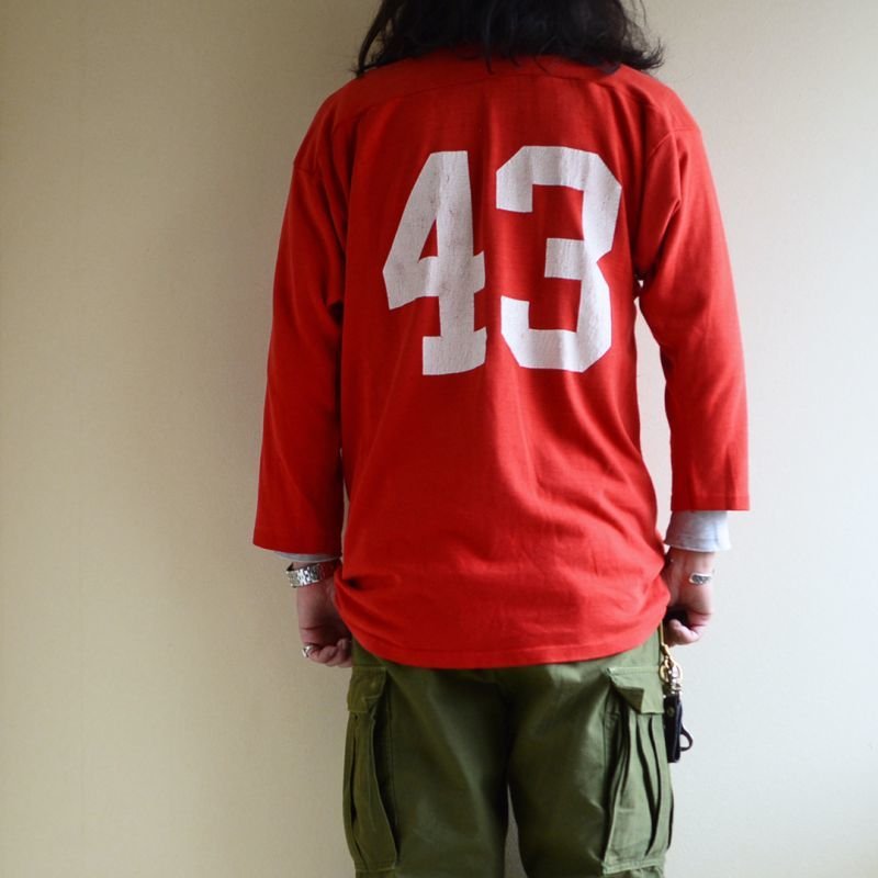 画像3: 1970s-80s ナンバリング フットボールTシャツ 実寸L〜