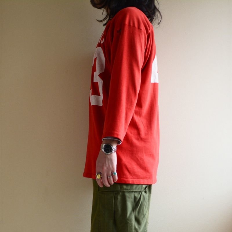 画像2: 1970s-80s ナンバリング フットボールTシャツ 実寸L〜