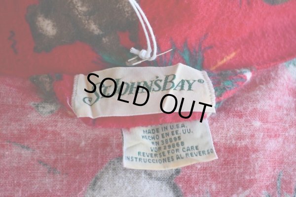 画像9: 1980s ST.JOHN'S BAY プリントネルガウン  実寸M