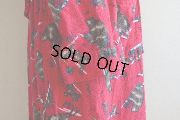 画像7: 1980s ST.JOHN'S BAY プリントネルガウン  実寸M