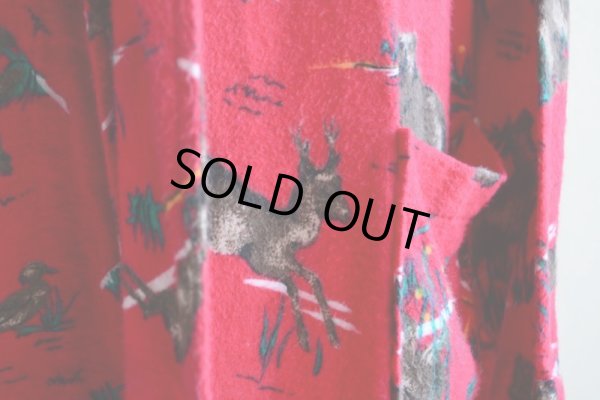 画像6: 1980s ST.JOHN'S BAY プリントネルガウン  実寸M