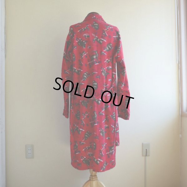 画像3: 1980s ST.JOHN'S BAY プリントネルガウン  実寸M