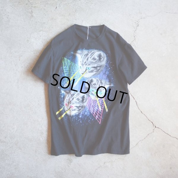 画像5: 1990s 猫の目から怪光線Tシャツ　 実寸M 