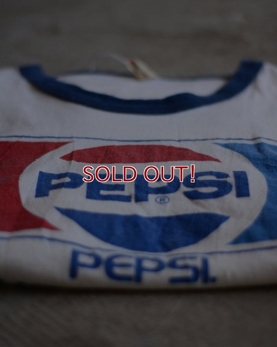 画像5: 1980s PEPSI リンガーTシャツ　 両面プリント　 表記XL  (5)