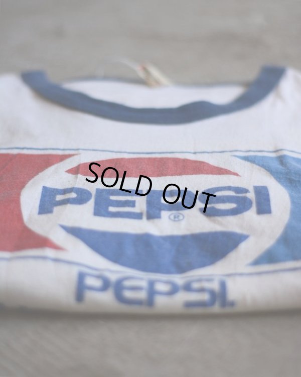 画像5: 1980s PEPSI リンガーTシャツ　 両面プリント　 表記XL 