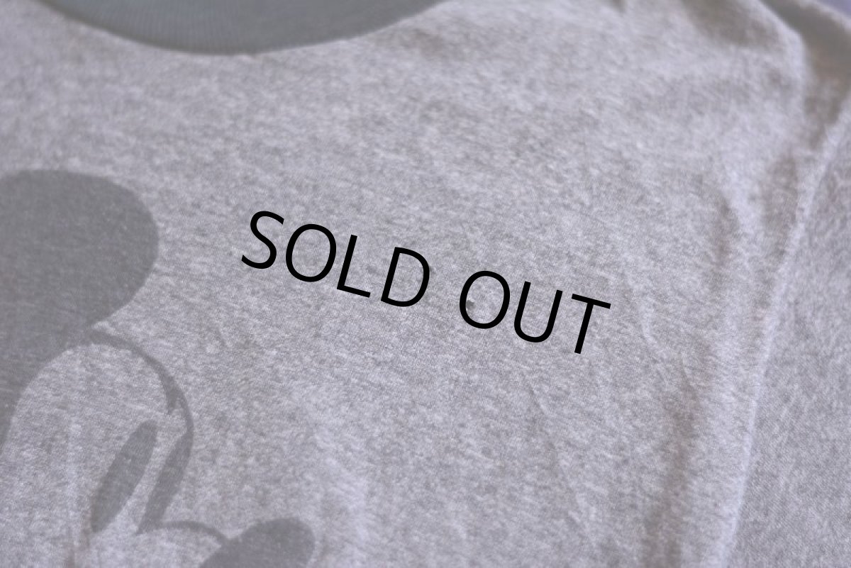 画像4: 1980s MICKEY MOUSE リンガーTシャツ　 実寸M  (4)