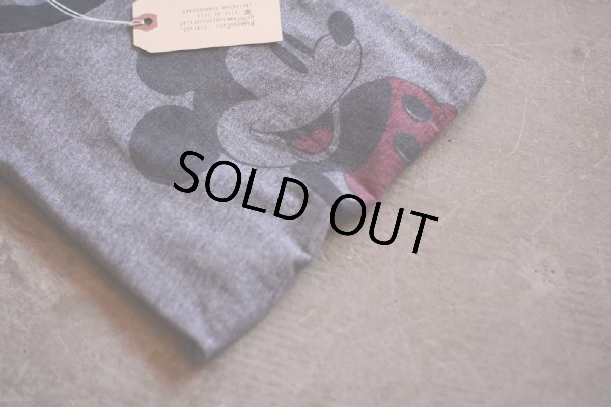 画像1: 1980s MICKEY MOUSE リンガーTシャツ　 実寸M  (1)