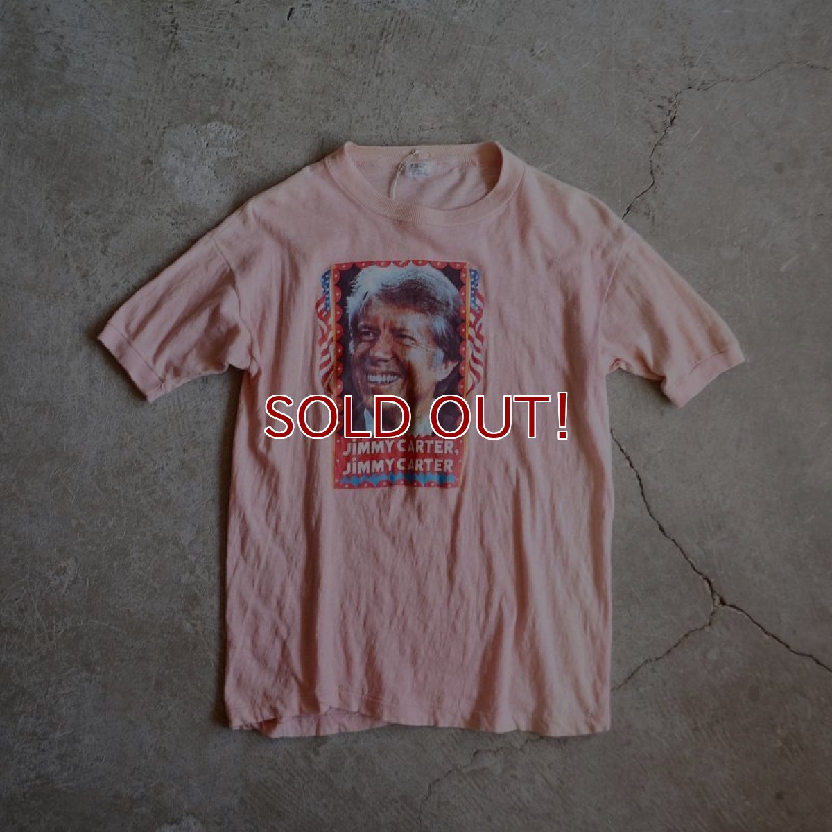 画像5: 1970s〜 JIMMY CARTER パキ綿Tシャツ　 表記L  (5)