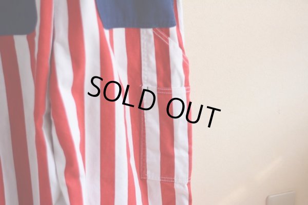 画像9: 1990s〜 LIBERTY OVERALLS ストライプオーバーオール  表記W40 L32