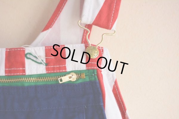 画像4: 1990s〜 LIBERTY OVERALLS ストライプオーバーオール  表記W40 L32