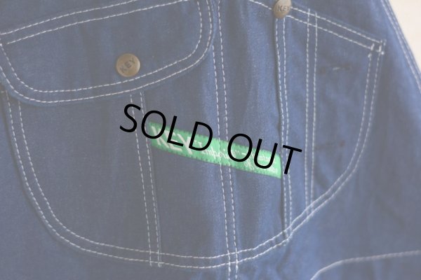 画像3: 1990s KEY Imperial デニムオーバーオール　 表記W40 L34 