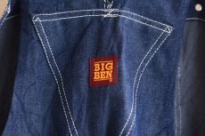 画像5: 1990s BIG BEN デニムオーバーオール　 表記W38 L32  (5)